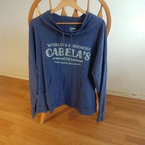 Cabelas graphic cowl neck hoodie